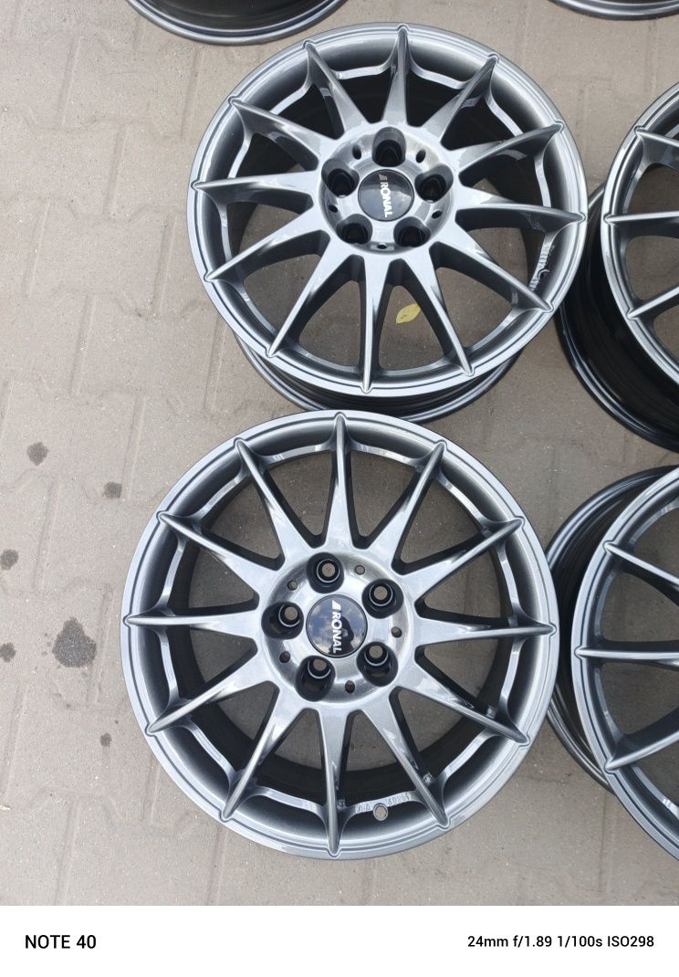 Felgi aluminiowe Ronal 5x112 7x17 et35 po malowaniu proszkowym