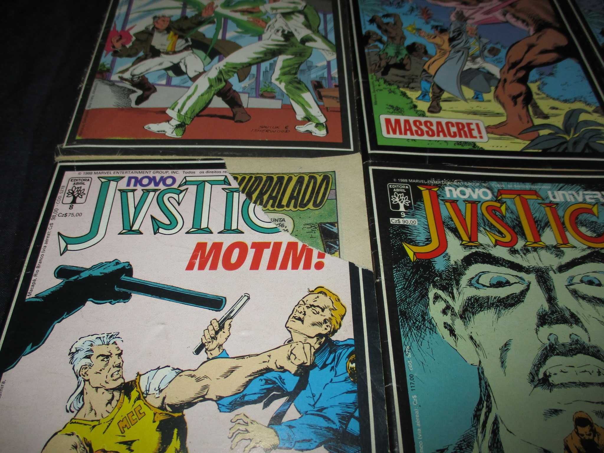 Livros Revistas BD Justice Novo Universo Marvel 1987