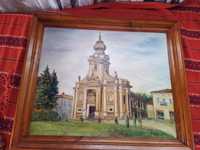 Obraz duży Wadowice kościół 70 x 55 akryl