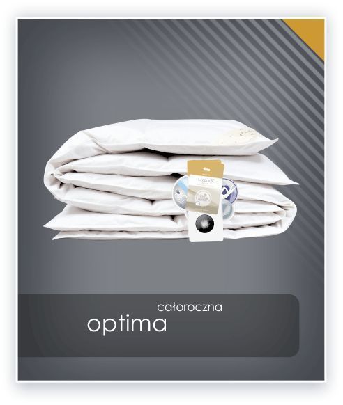 Kołdra AMZ OPTIMA całoroczna, puch 85% 180x200cm Biały