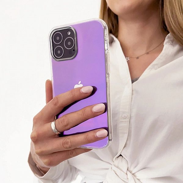 Aurora Case etui do iPhone 13 Pro żelowy opalizujący pokrowiec fioleto