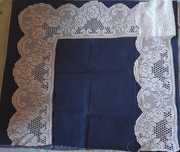 Entremeio para lençol em linha N°.60 com 190x65 cm - Novo