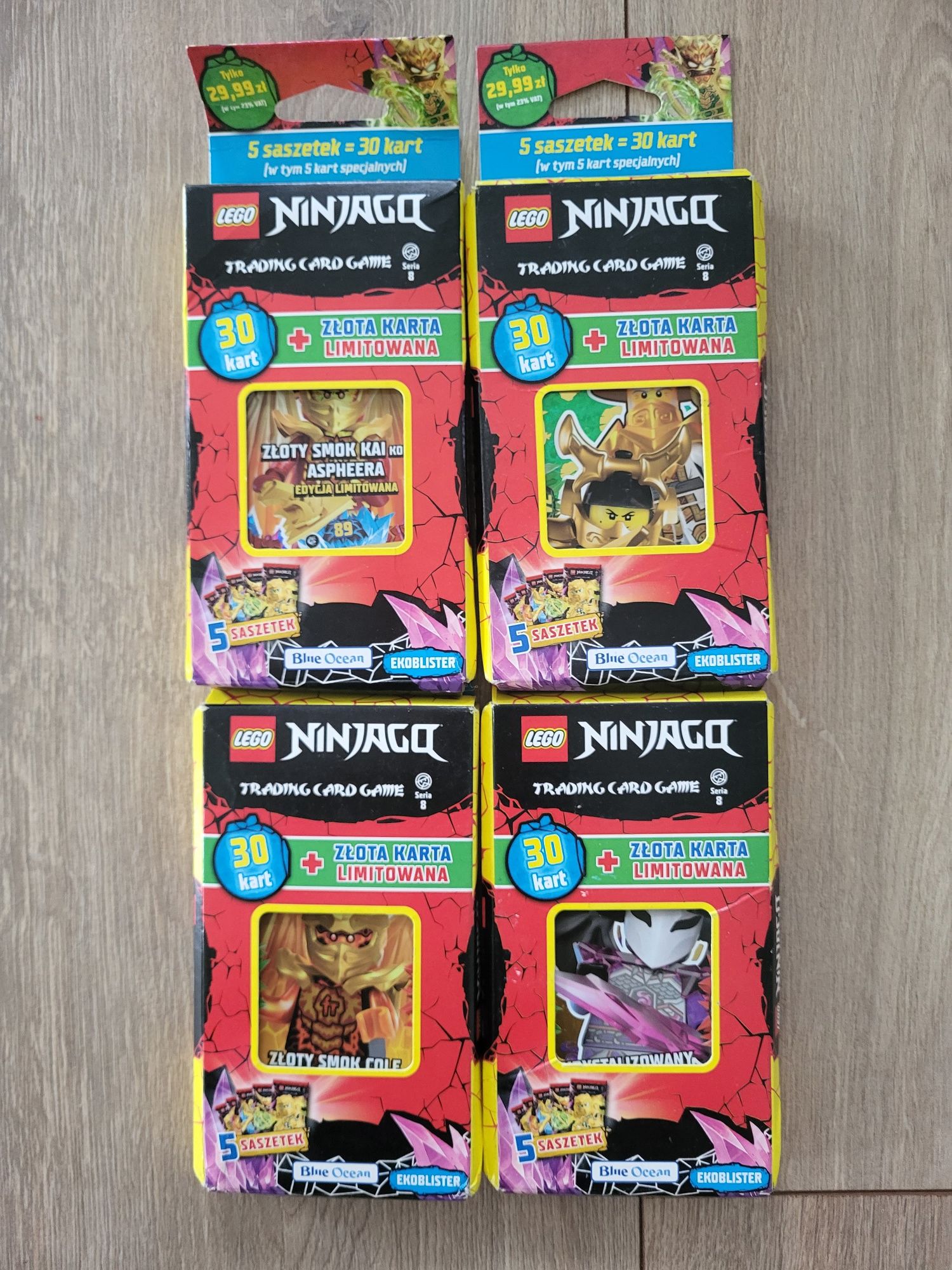 Mega zestaw Lego Ninjago 8 karty - Multipack x7 + Ekoblister x4
