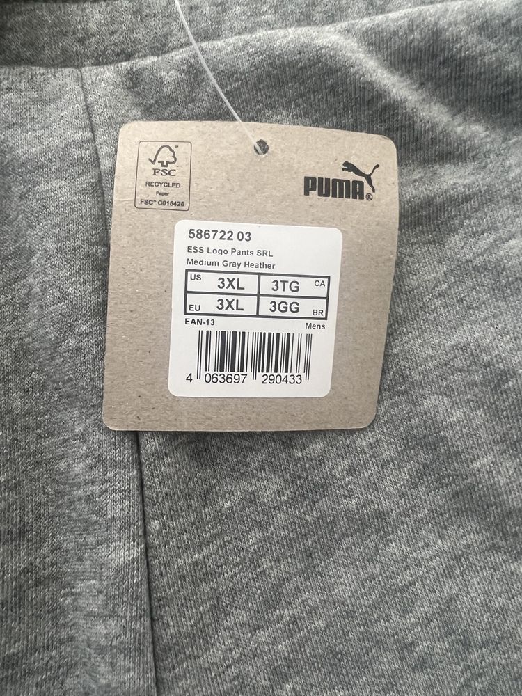 Puma spodnie dwupack szare i czarne