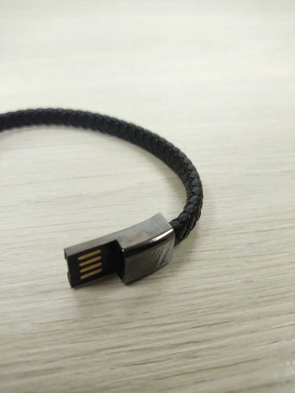 Кабель-браслет шкіряний USB  - Type-C / Кабель / Браслет