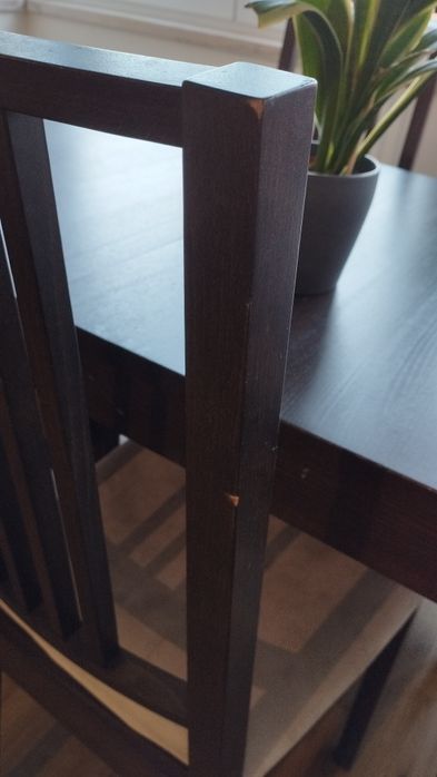 Conjunto Mesa Bjursta + 6 cadeiras