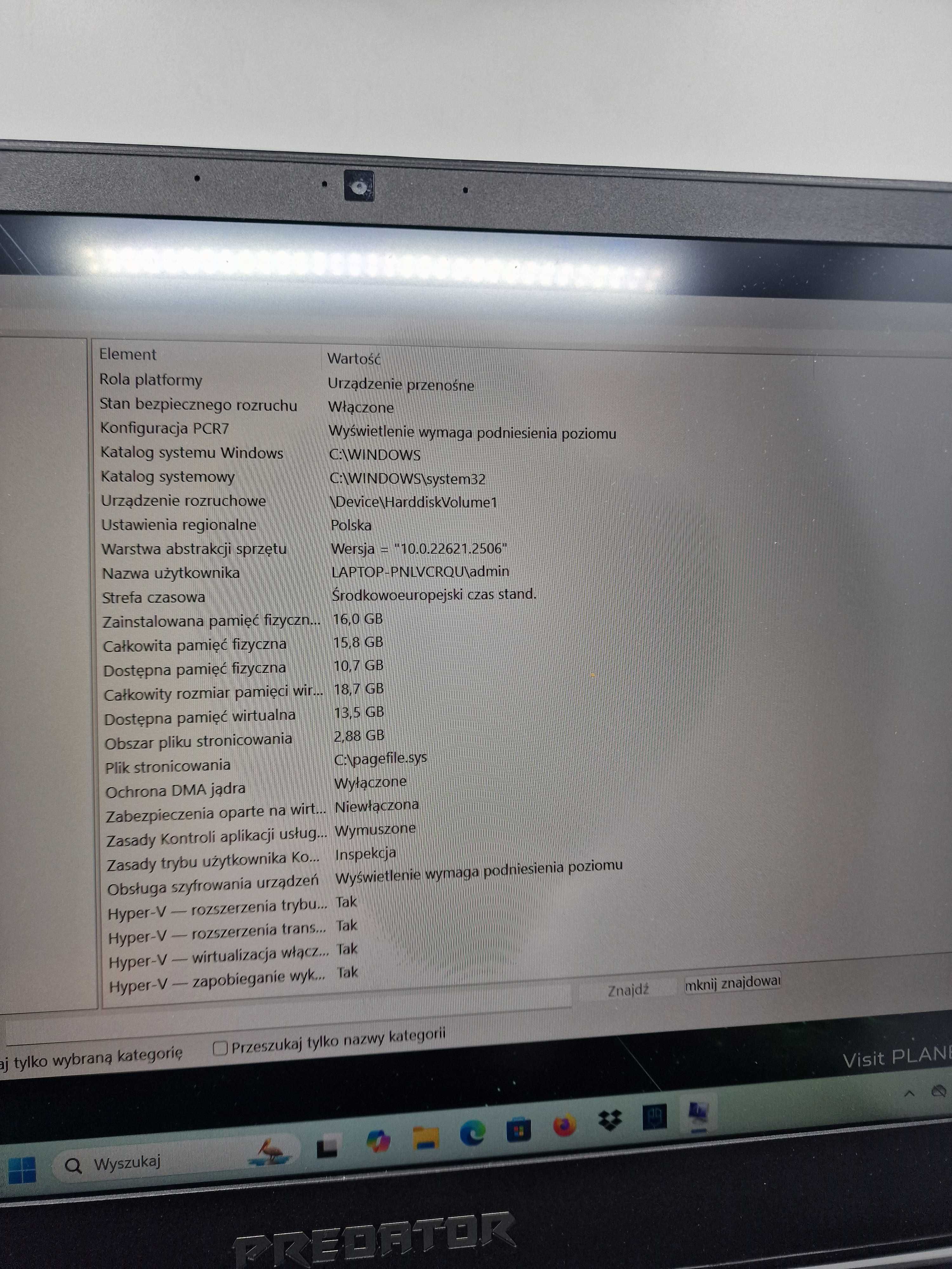 laptop Acer Predator Helios 300