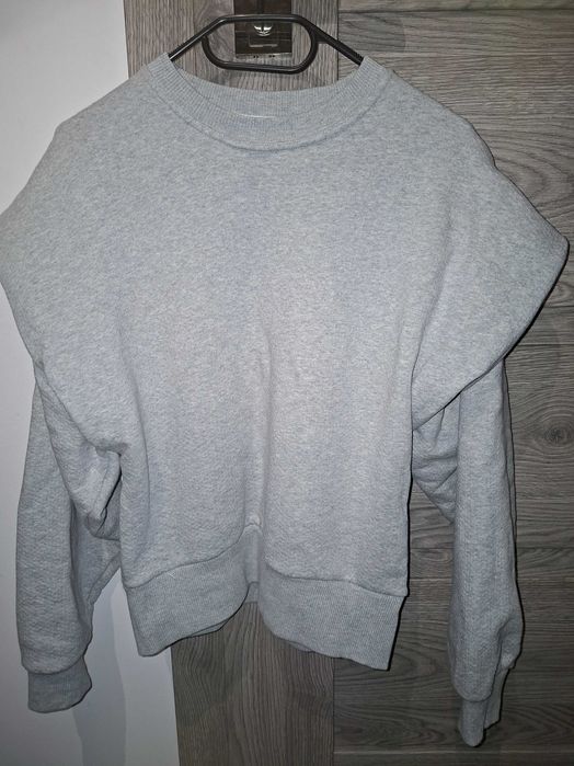 Bluza Zara S z zakładkami szara