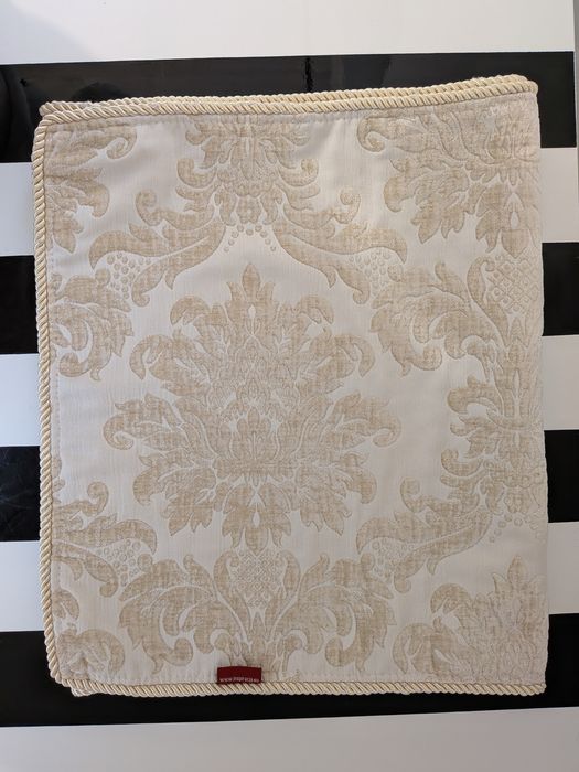 Boże Narodzenie żakardowy świąteczny bieżnik kremowy beżowy