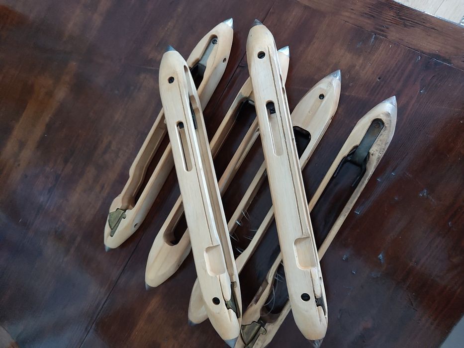 Czółno  tkackie, drewno, metal