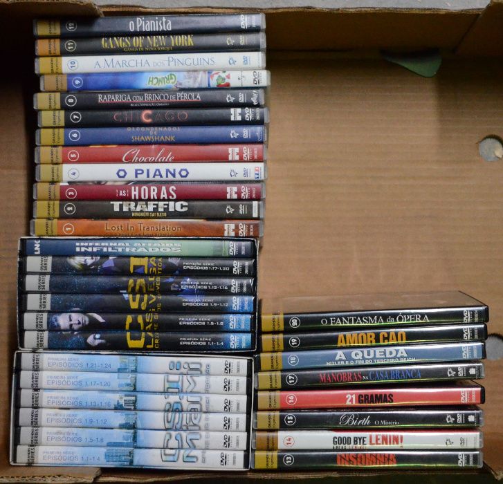 Colecção completa 20 filmes expresso DVD + CSI MIAMI e Las Vegas