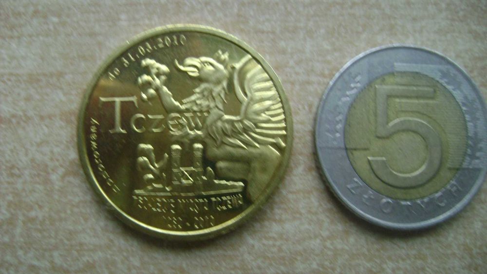 Starocie z PRL - Stare monety pamiątkowe = 4 Trsowy z Tczewa