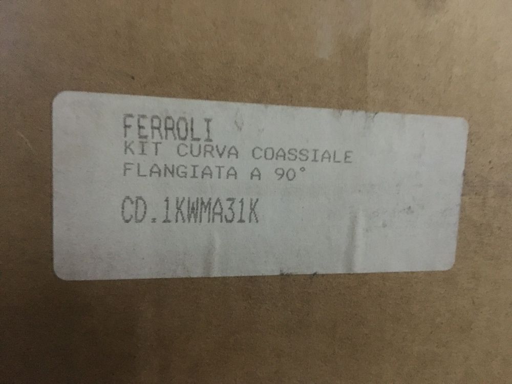 Ferroli - Curva Coaxial de 90º com flange