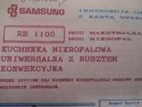 Instrukcja Mikrofalówka Samsung RE-1100 i książka