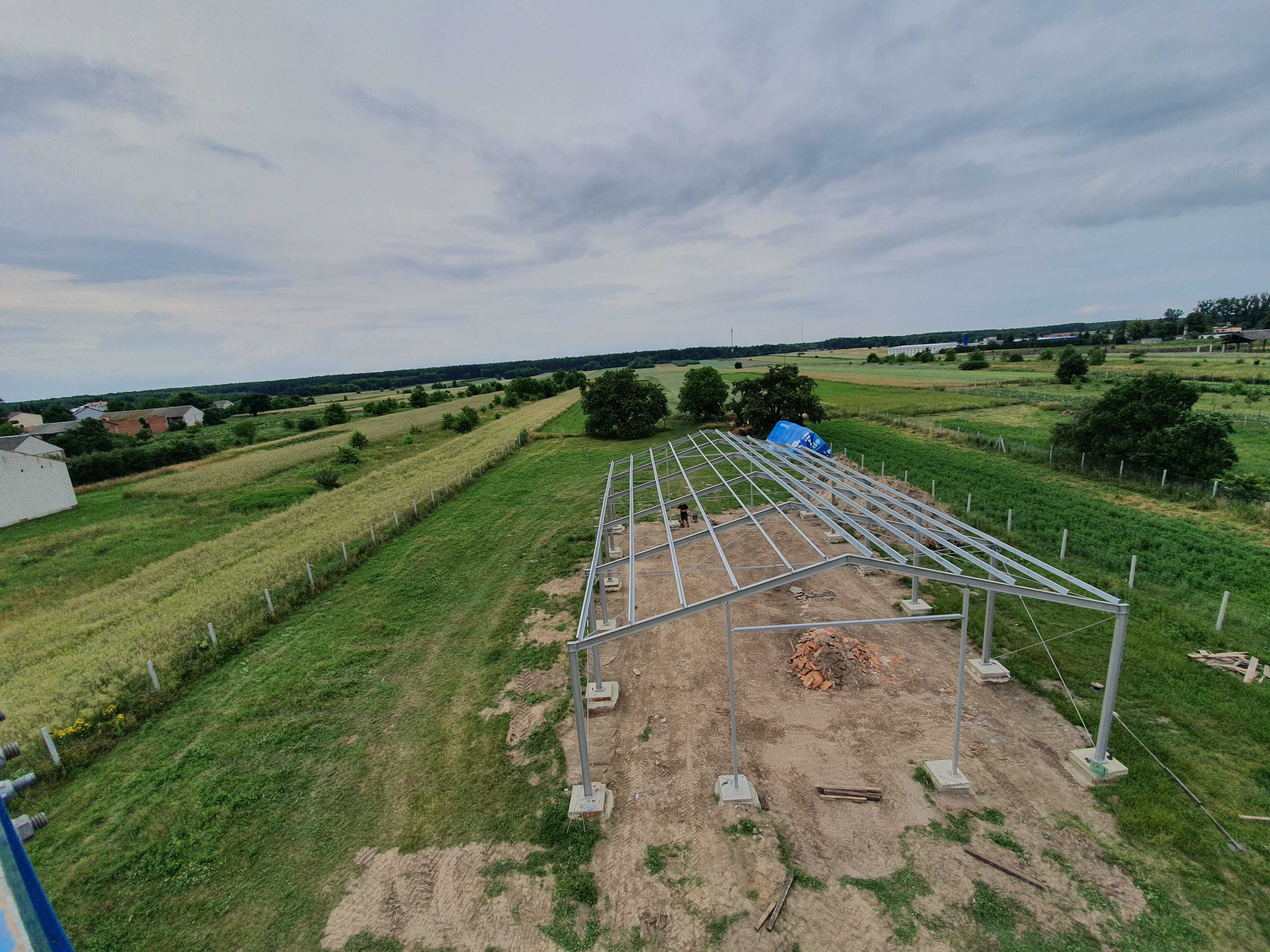 Konstrukcja Hali 15x20x4m 300m2 Konstrukcje stalowe hale PRODUCENT
