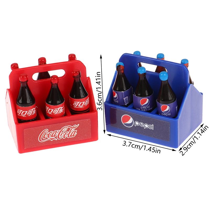 Skrzynka z 6 butelkami Coca-Cola do modelu rc 1:10 TRX SCX MST FMS HPI