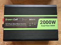 Інвертор Green Cell 2000W новий пряма синусоїда