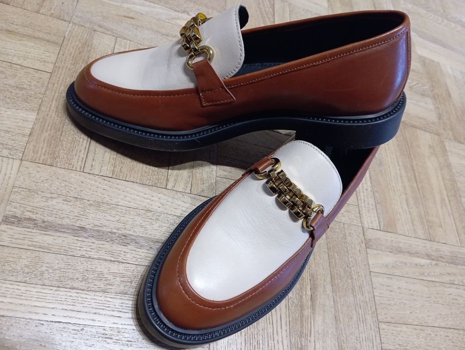 Copenhagen shoes loafersy, mokasyny sztyblety 39 brąz beż
