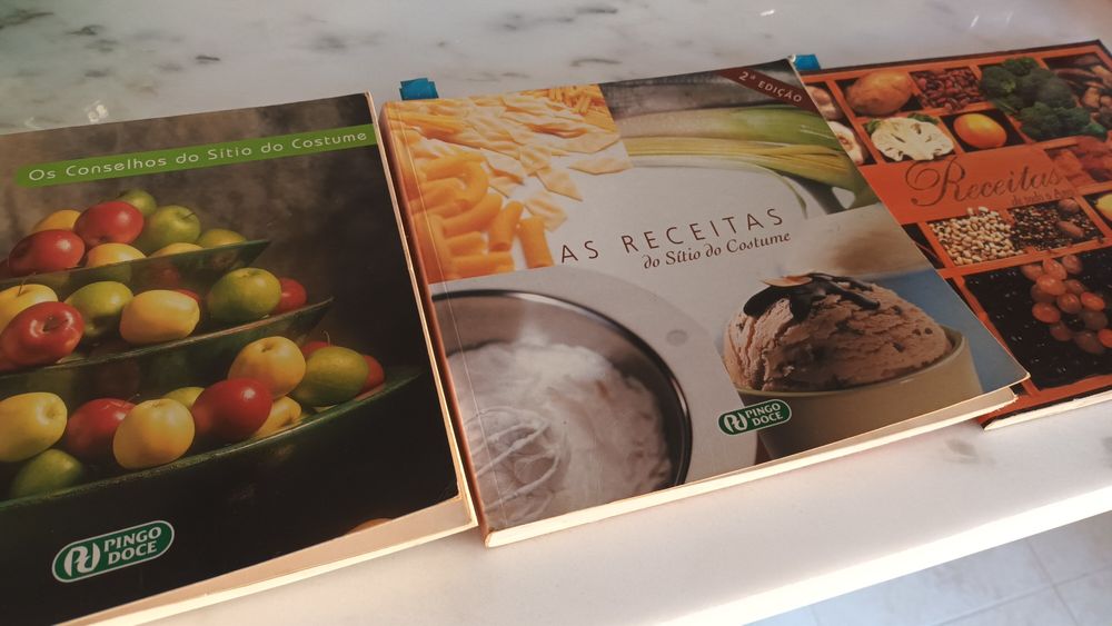 4 livros de Receitas