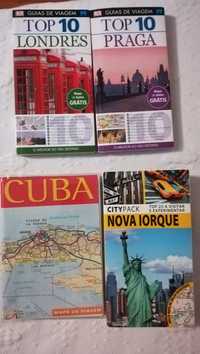 Guias de viagem: Praga, Londres e Cuba