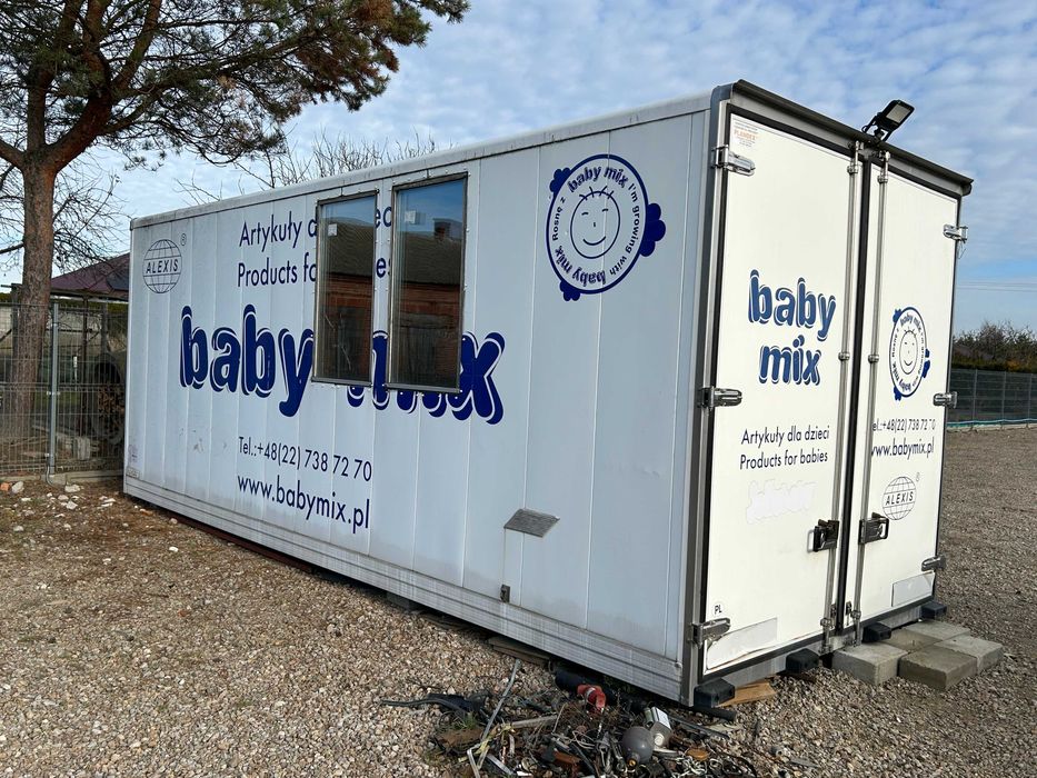 Kontener MAGAZYN warsztat 2,5 x 6,80 + instalacje + wyposażenie