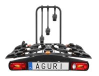 Platforma Rowerowa Bagażnik AGURI Hak Active Bike Czarna/Srebrna 3