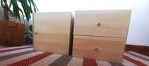 IKEA Kallax/Expedit 2 x wkład BRZOZA z 2 szufladami + drzwiczki UNIKAT
