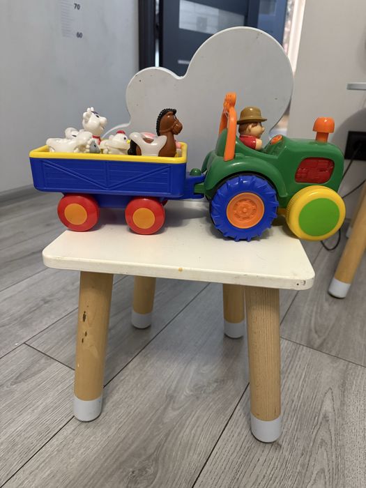 дитяча іграшка трактор, інтерактивний трактор з прицепом