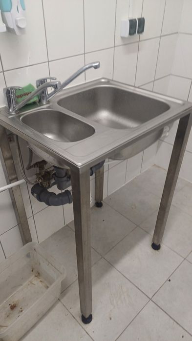 Podwojny zlew gastronomiczny