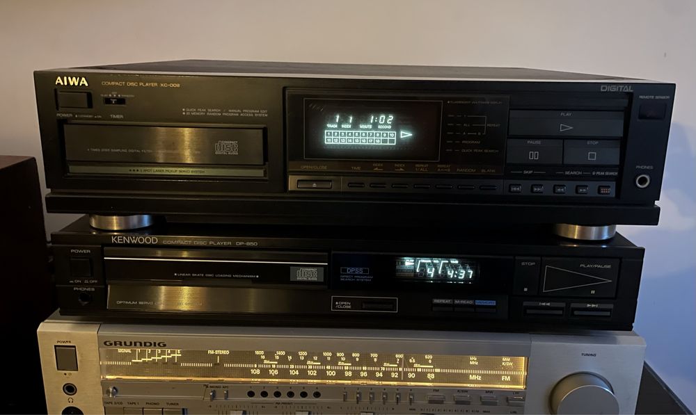 Aiwa XC-002 systemy GAT PCM56 vintage odtwarzacz cd