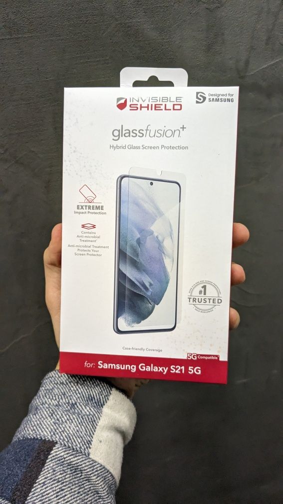 Скло ZAGG Samsung Galaxy S21 5G InvisibleShield GlassFusion+D3O Стекло