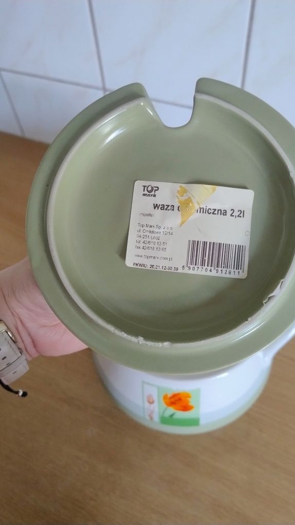 Waza z pokrywką, nowa 2.2 l