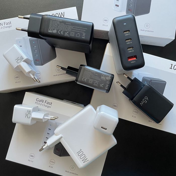 блок зарядки Aйфон iPhone 25W GAN Premium блок зарядки