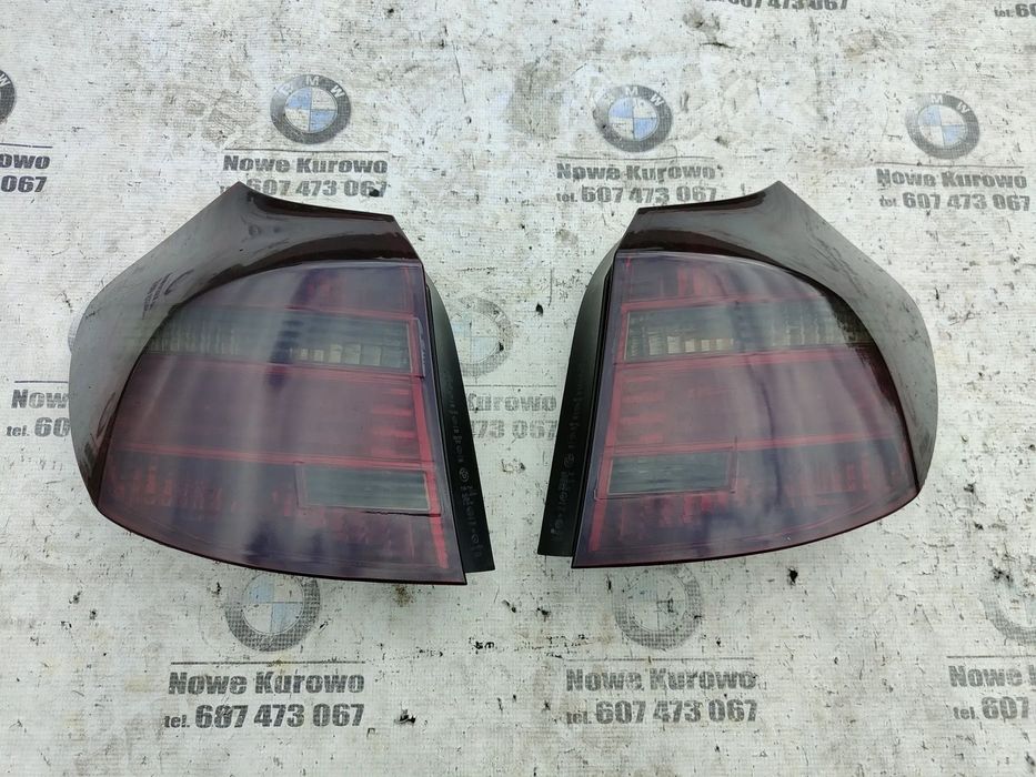 BMW E87 LCI Lifting Lampy tylne tył Przyciemnione Komplet