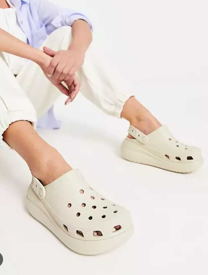 Новинка! Crocs Classic Crush Clog кроксы на платформе, размеры в налич