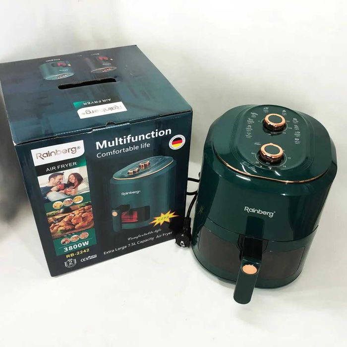 Мультипечь аэрогриль фритюрница 3800W 12 программ без масла фритюрниця