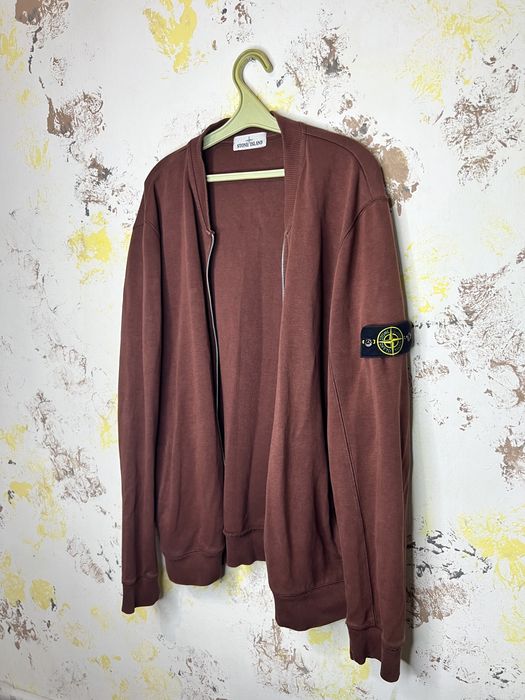 Кофта зипка бомбер на молнии Stone Island винтаж оригинал размер XL