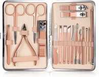 Zestaw Do Manicure Pedicure 18 Elementów Zestaw Do Pielęgnacji