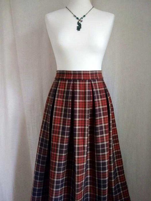 Спідниця в клітинку шотландка. спідниця міді юбка в клетку