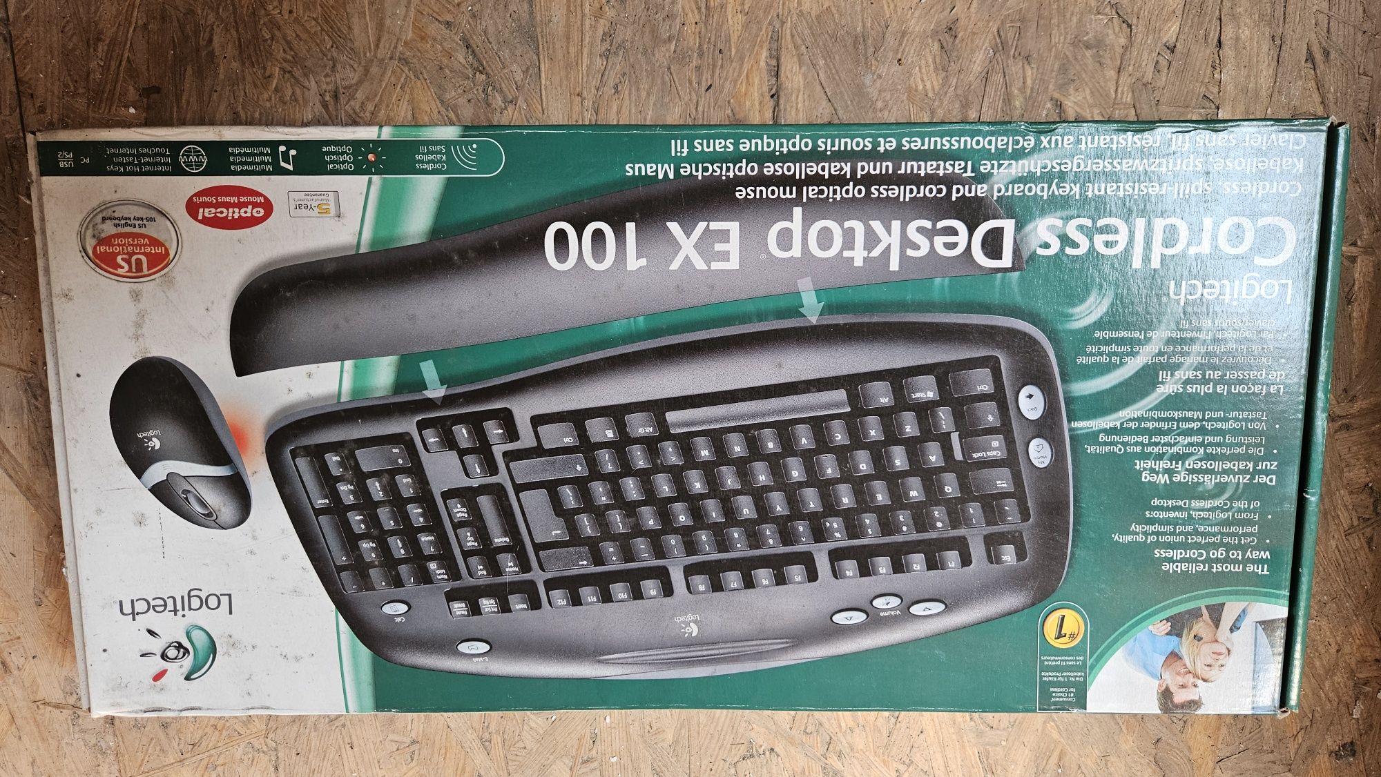 Zestaw bezprzewodowy Microsoft EX100 klawiatura i mysz