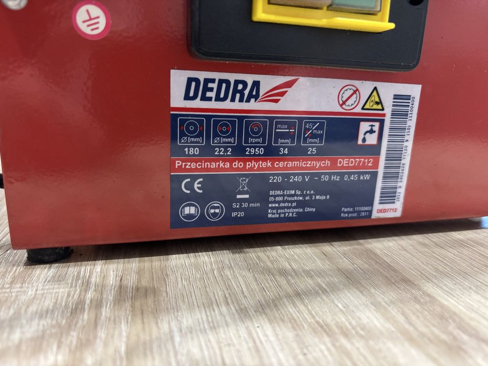 Przecinarka do płytek ceramicznych Dedra DED7712