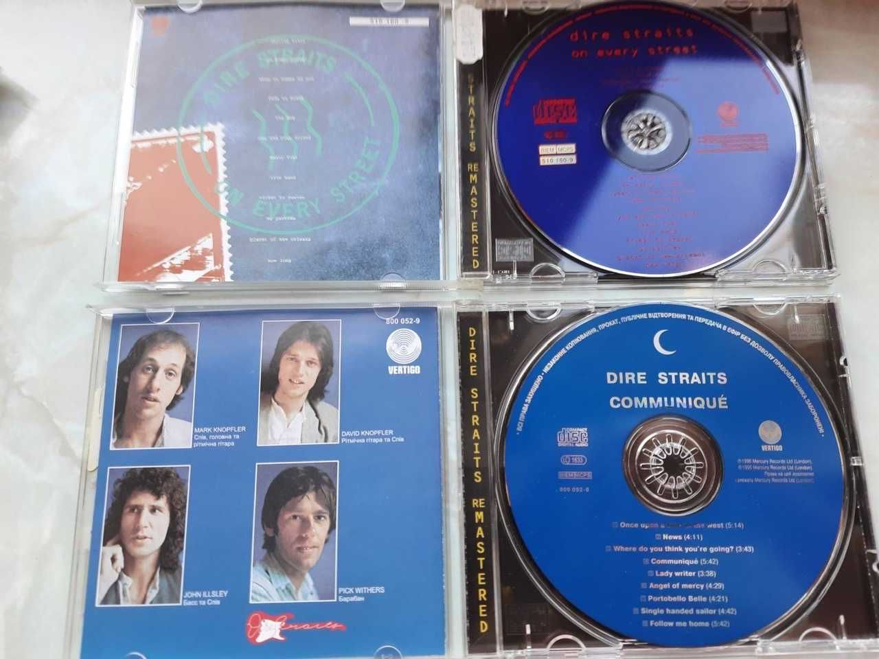 CD диск фирменный оригинал dire straits communique , on every street
