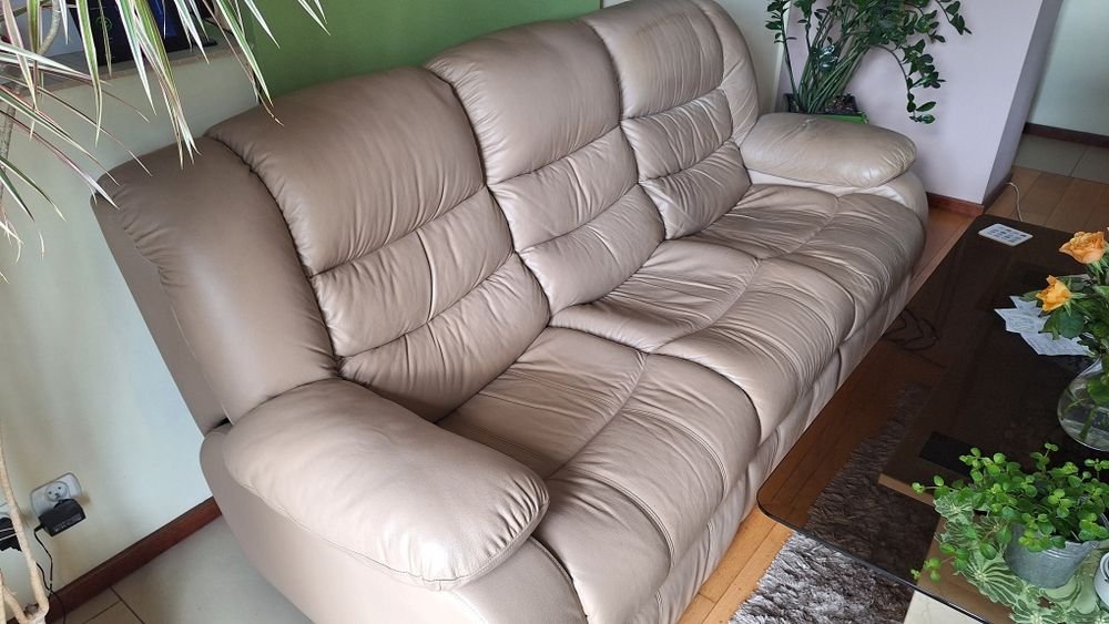 Zestaw wypoczynkowy ze skóry