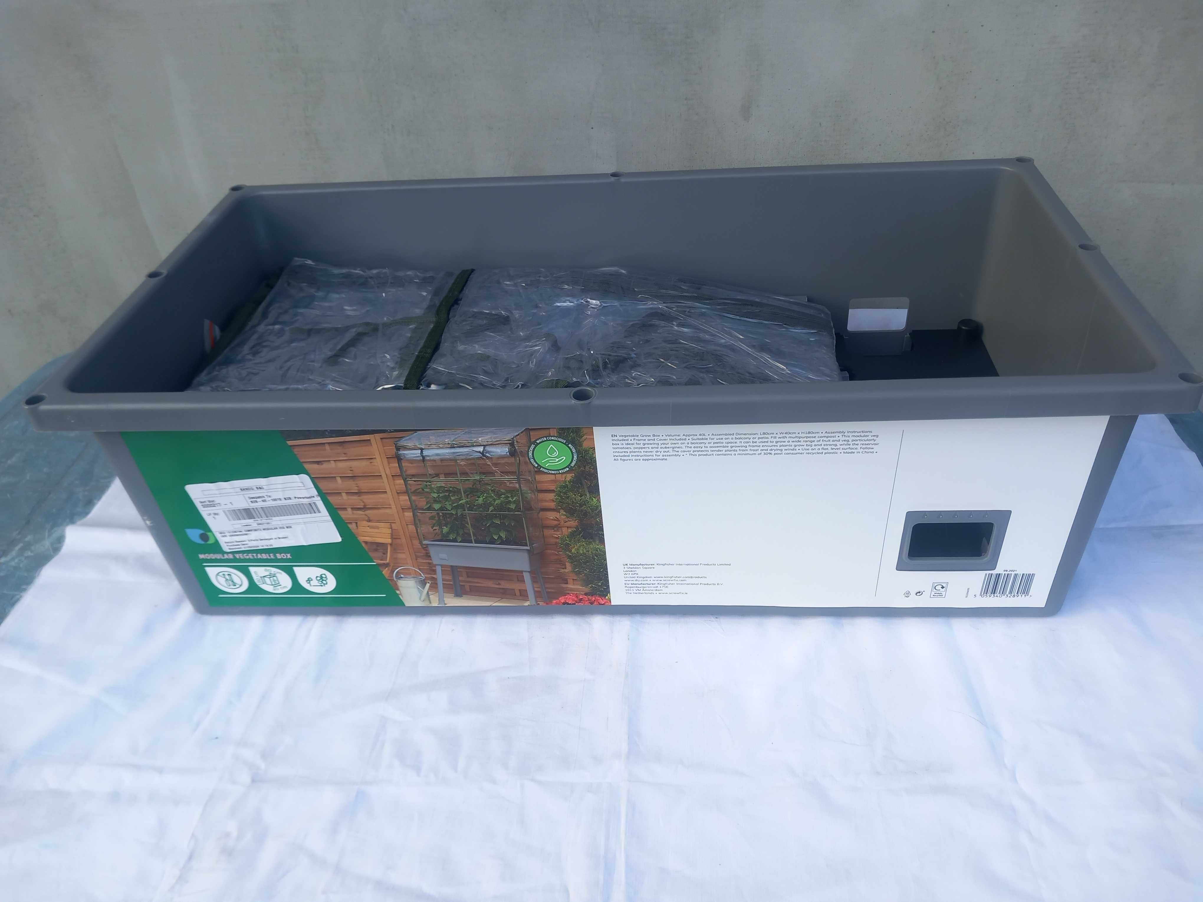 Modułowa skrzynia na warzywa folia duza na balkon patio