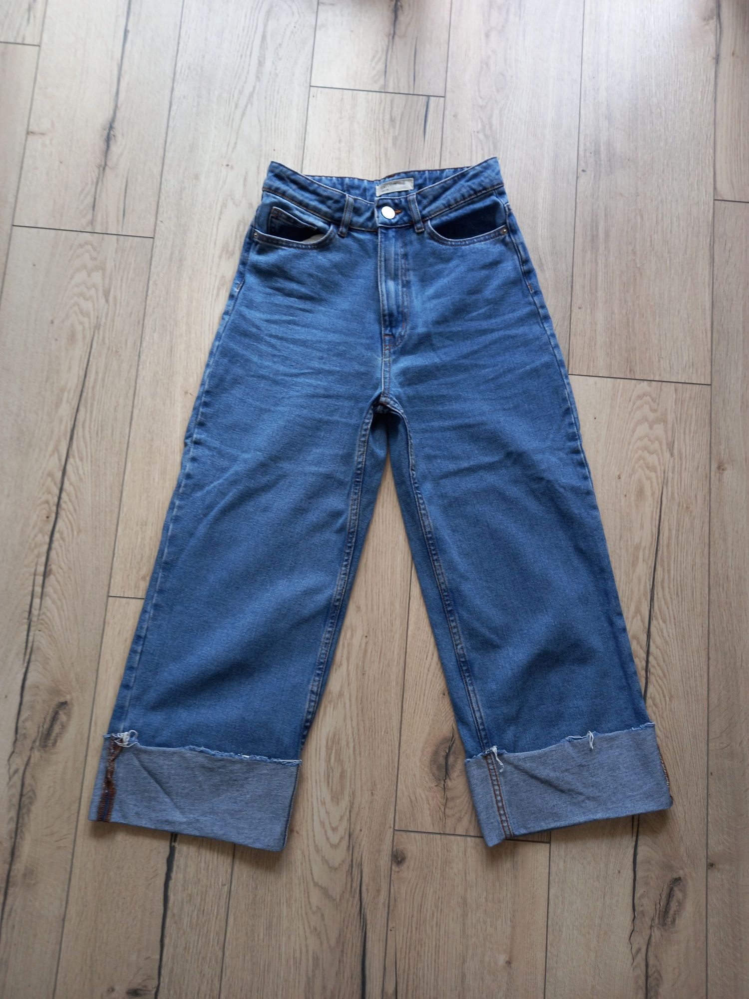 Spodnie culotte kuloty S