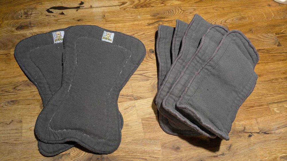 Duży zestaw pieluch wielorazowych + wkłady