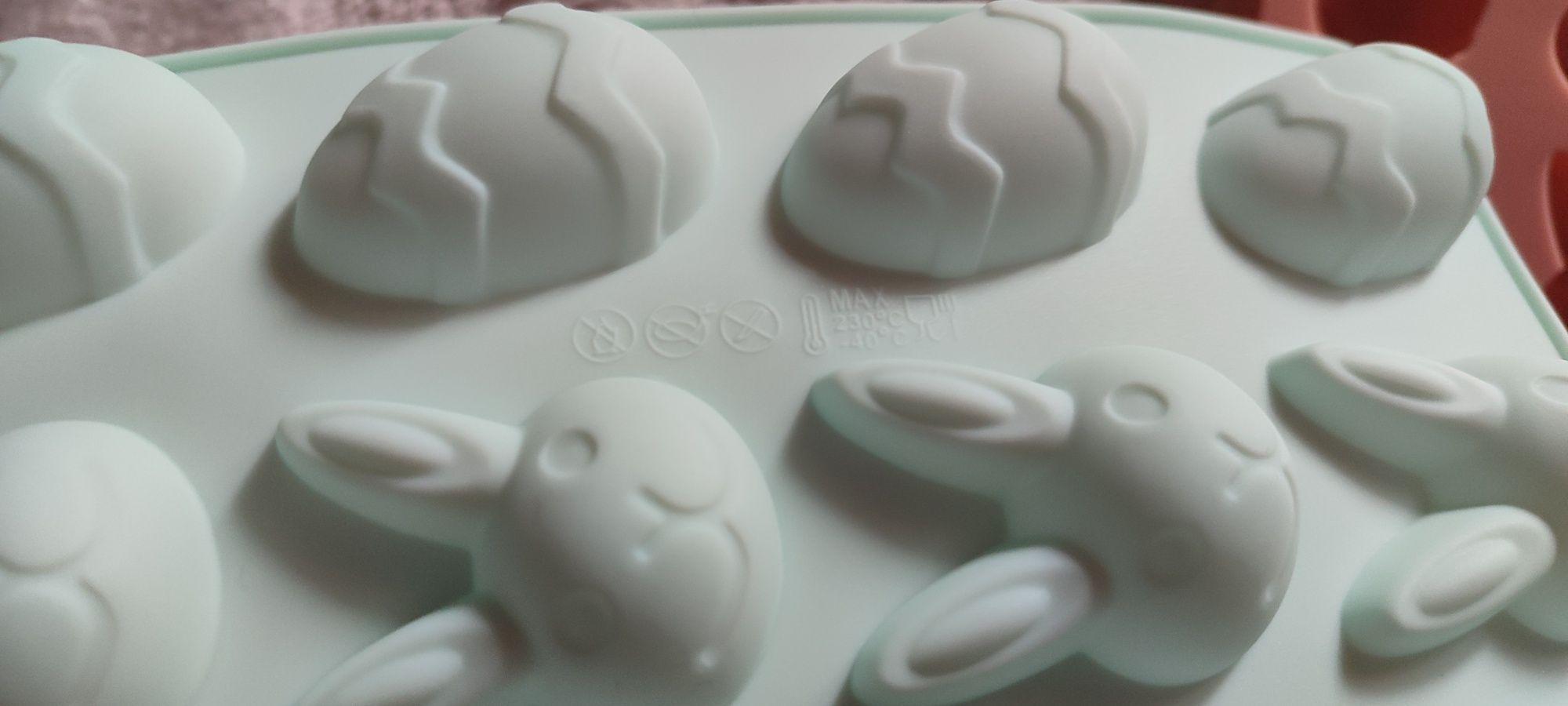Силіконовий пасхальний молд яйця, кролики,силиконовая пасхальная форм