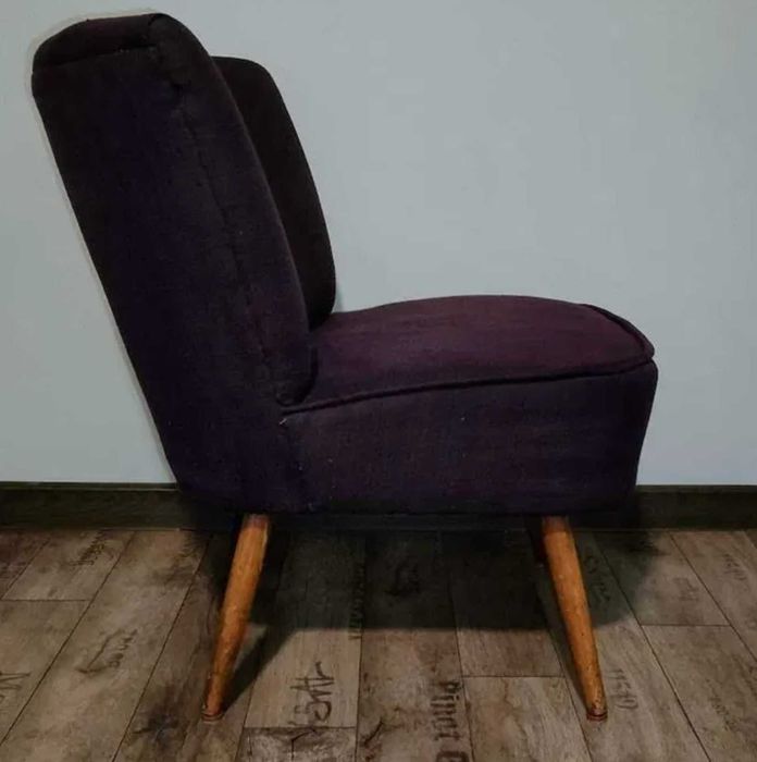 Dwa Fotele Klubowe/Koktajlowe Uszak Muszelka PRL