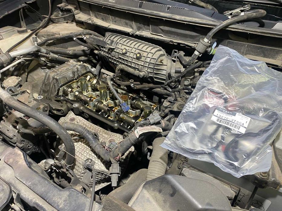 Регулировка клапанов Nissan Rogue 2.5 QR25DE