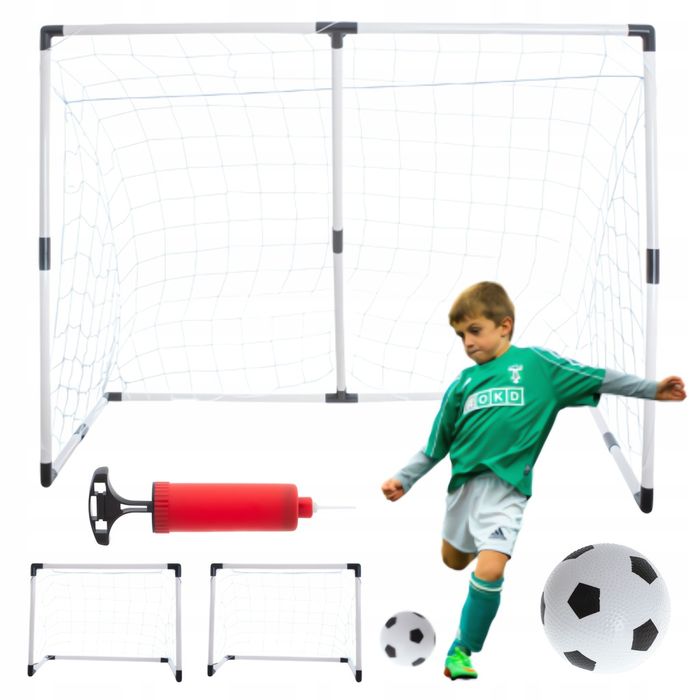 Bramka Do Piłki Nożnej Dla Dzieci 2w1 2 Małe + Piłka Pompka